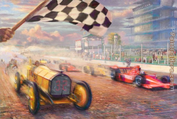 Thomas Kinkade A Century of Racing! The 100th Anniversary Indianapolis 500 Mile Race